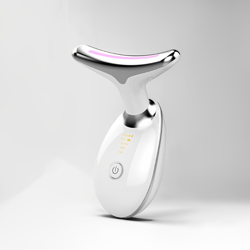 Sculpteur Visage & Cou EMS – Chaleur, Vibration & LED
