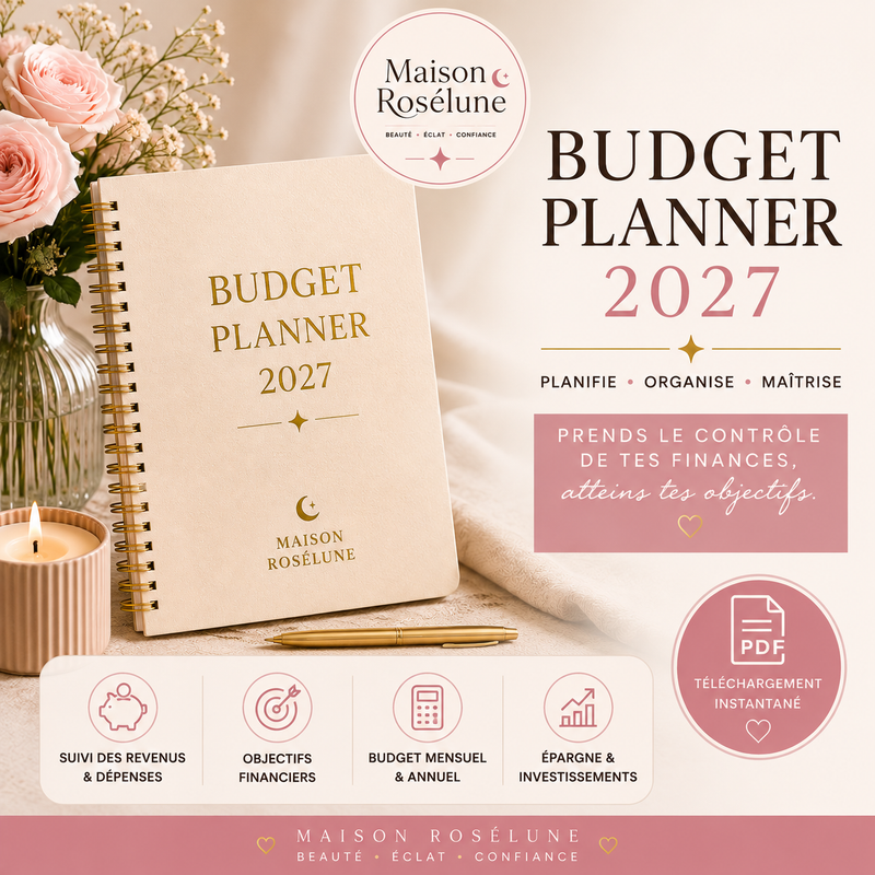 Budget Planner 2027 Maison Rosélune – planificateur financier PDF